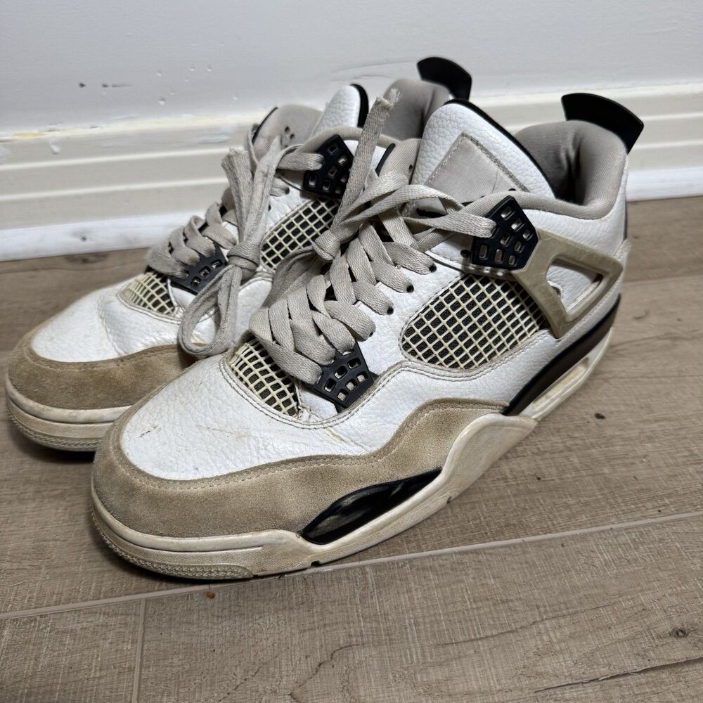 Air Jordan 4 Retro Military Black Men’s 7.5 Women’s 9 Basketball Nike Sneakers
